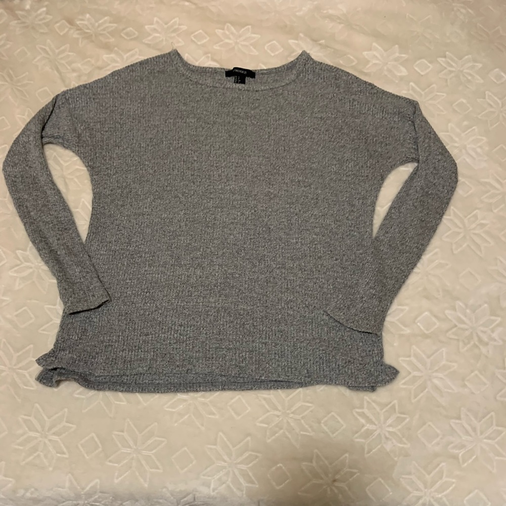 Grey knit long sleeve